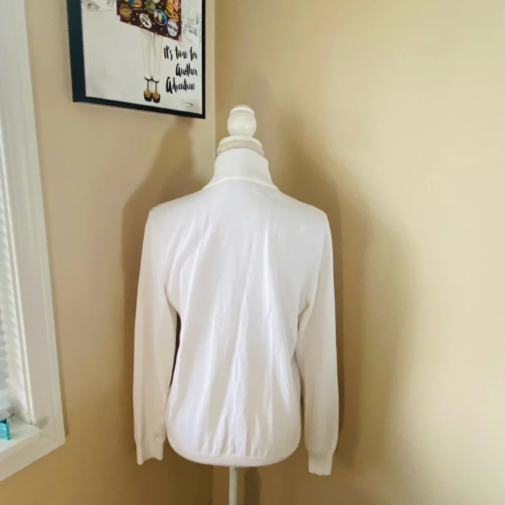 Ralph Lauren Polo golf zippered knit cotton cardigan, Sz. L